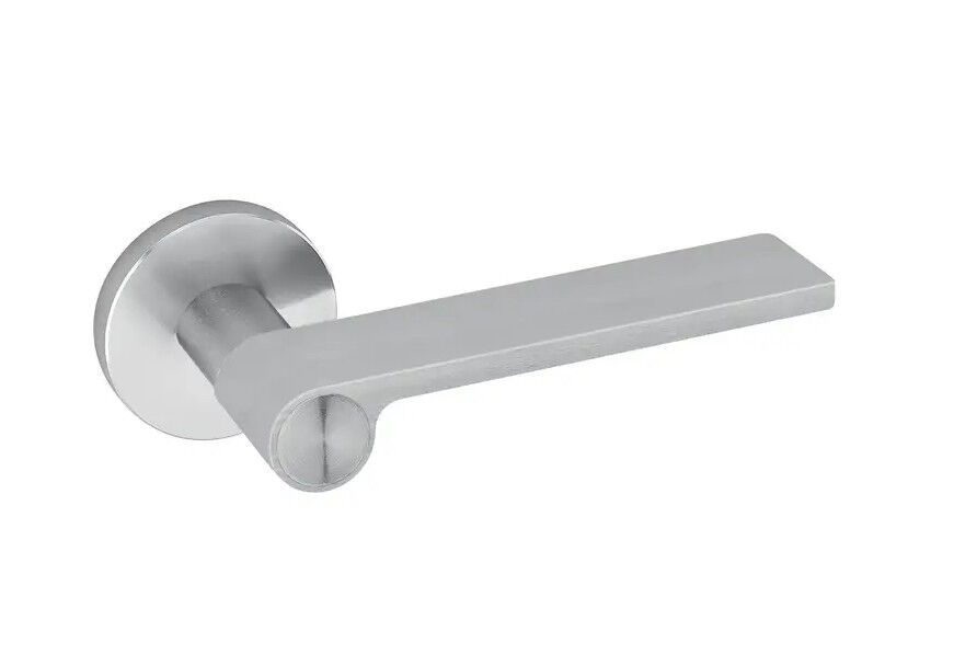 Дверні ручки JNF OUTLINE LIGHT GREY IN.00.315.R08M нержавеющая сталь (для вхідних і міжкімнатних дверей)