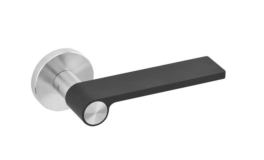 Дверні ручки JNF OUTLINE DARK GREY IN.00.310.R08M нержавеющая сталь (для вхідних і міжкімнатних дверей)