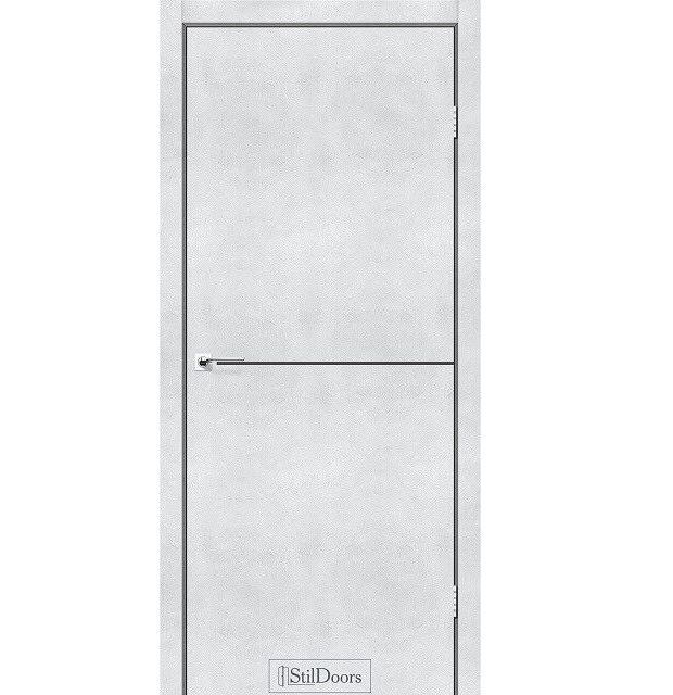Двері міжкімнатні Стільдорс/ StilDoors Loft Aluminium - Світлий бетон (глухі-щитові)