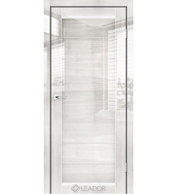 Двери межкомнатные Leador Gloss Ronda - Глянец Оксфорд (со стеклом сатин)