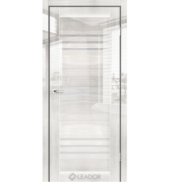 Двери межкомнатные Leador Gloss Monaco - Глянец Оксфорд (со стеклом сатин)