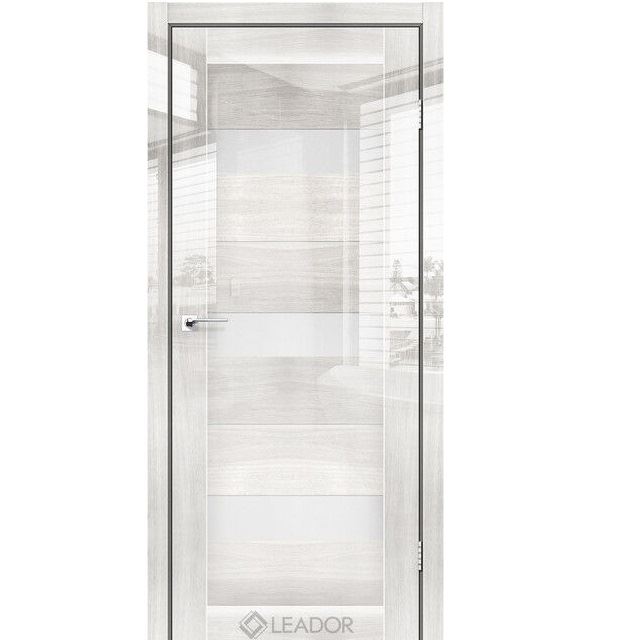 Двери межкомнатные Leador Gloss Sedona - Глянец Оксфорд (со стеклом сатин)