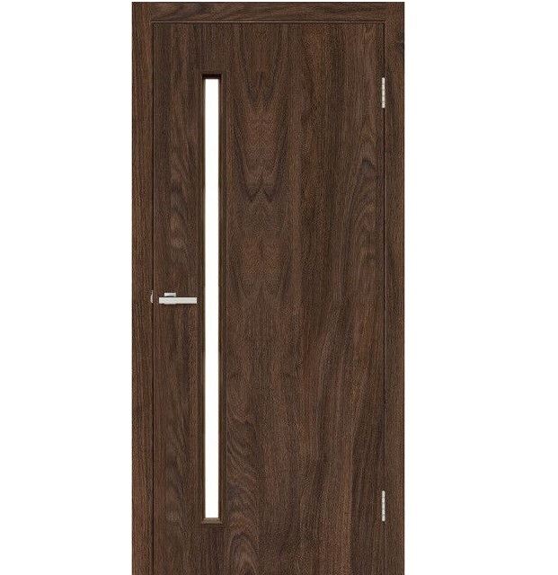 Двері міжкімнатні MSDoors Takoma Бук темний (зі склом сатин)