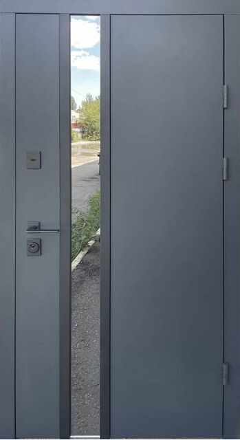 Входные двери уличные Qdoors Норд Glass - Стрит (с терморазрывом)