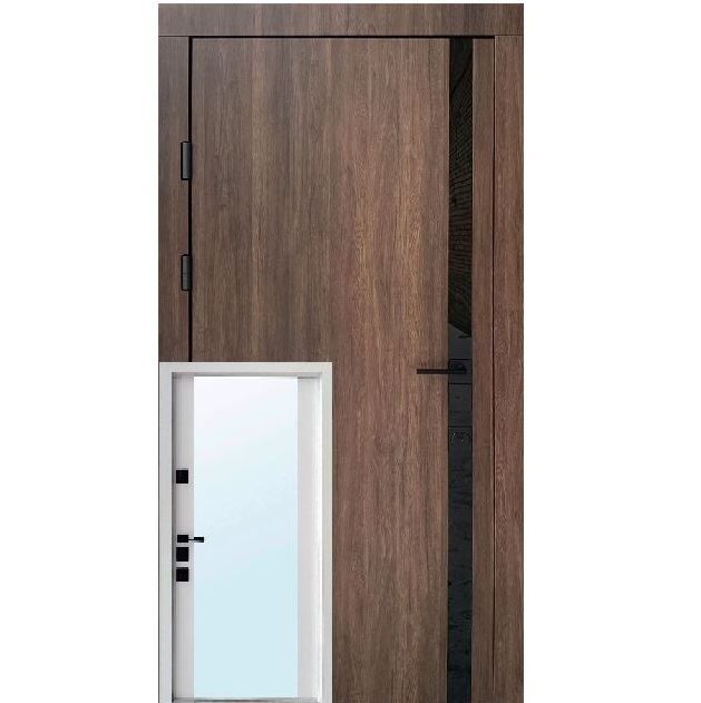 Входные двери в квартиру Qdoors Галант-Ак Авангард с зеркалом