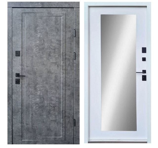 Входные двери в квартиру Qdoors Мироу Ультра с зеркалом