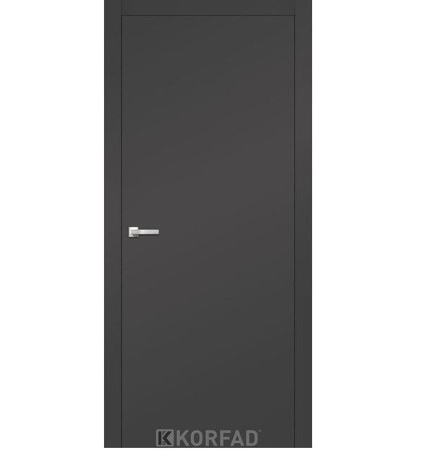 Двері міжкімнатні KORFAD LP-01 Антрацит Super PET (глухі-щитові)