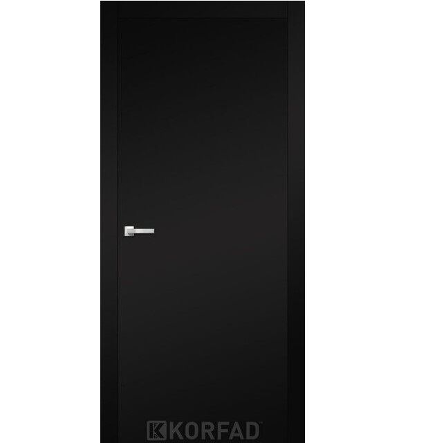 Двері міжкімнатні Корфад/ KORFAD LP-01 чорний Super PET (глухі-щитові)