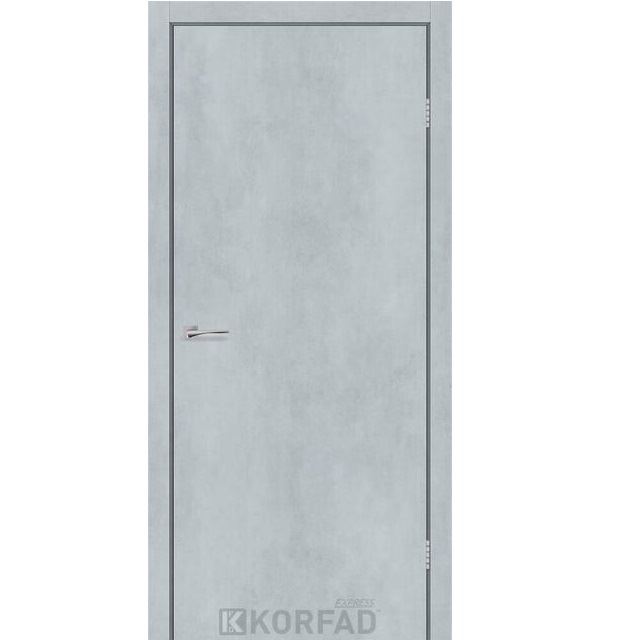 Двері міжкімнатні Korfad Express Corner - Цемент світлий (глухі-щитові)