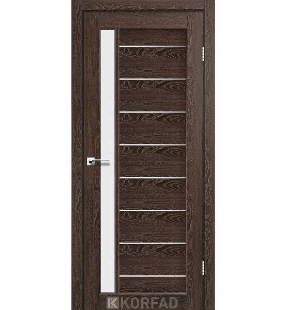 Двері міжкімнатні Корфад/ Korfad FL-01 Дуб марсала (скло сатин)