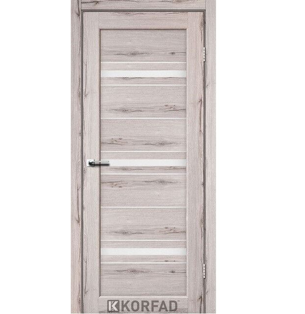 Двері міжкімнатні Корфад/ Korfad FL-02 Дуб нордік (скло сатин)
