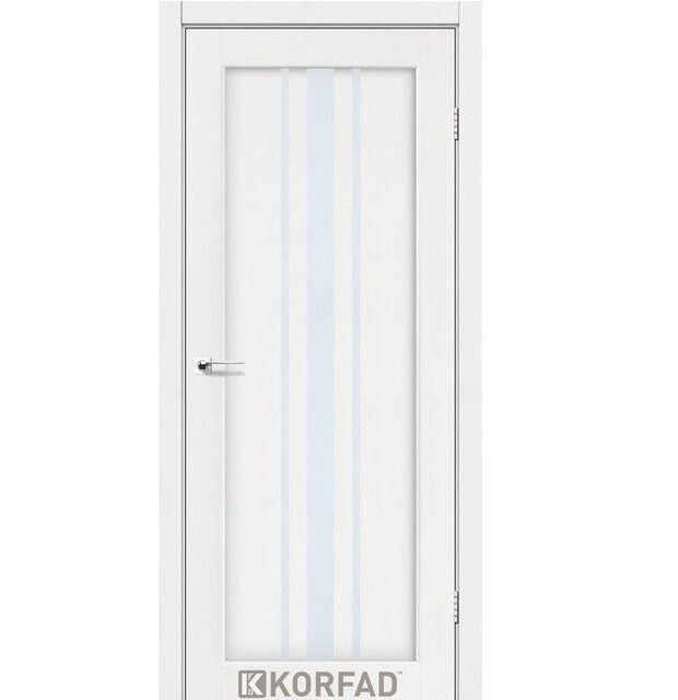 Двери межкомнатные Корфад/ Korfad FL-03 Ясень белый (стекло сатин)