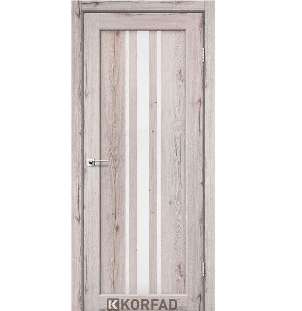 Двері міжкімнатні Корфад/ Korfad FL-03 Дуб нордік (скло сатин)