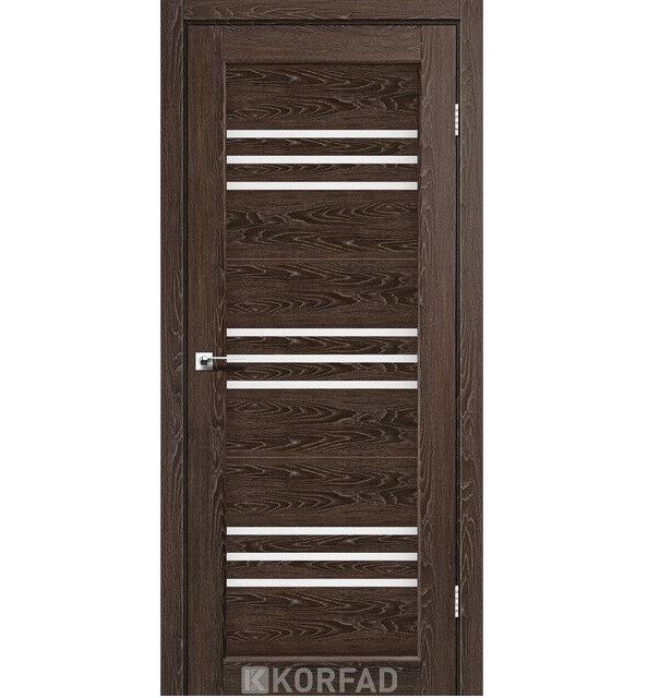 Двері міжкімнатні Корфад/ Korfad FL-05 Дуб марсала (скло сатин)
