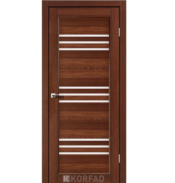 Двері міжкімнатні Корфад/ Korfad FL-05 Горіх (скло сатин)
