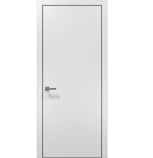 Двері міжкімнатні Папа Карло Plato PL-01c Білий матовий (глухі-щитові)