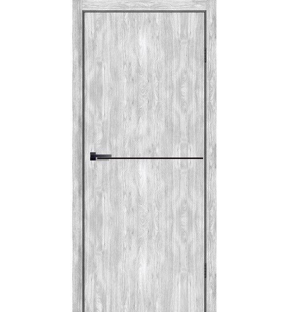 Двері міжкімнатні Леадор Экспресс/ Leador Express Simpli loft SLD-02 Клен Роял/ чорний молдинг