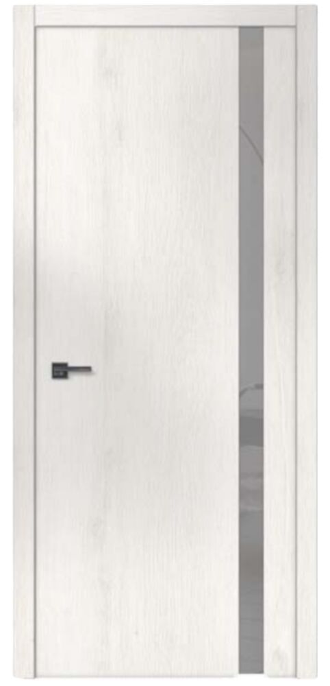 Двери межкомнатные Wakewood Forte plus 02 Ясень белый, стекло сатин