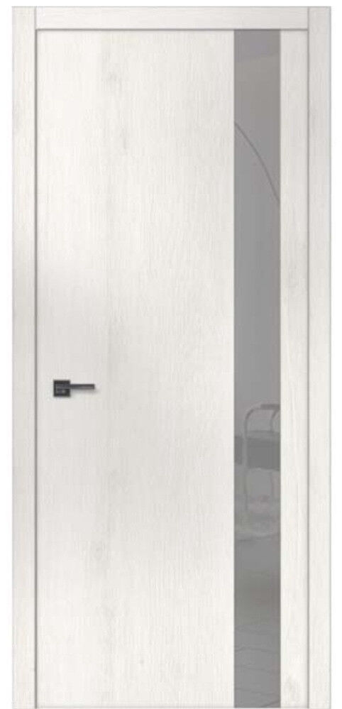 Двери межкомнатные Wakewood Forte clear 05 Ясень белый, стекло сатин
