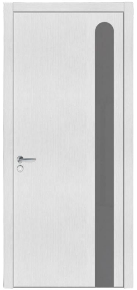 Двери межкомнатные Wakewood Forte clear 06 Ясень белый, стекло сатин