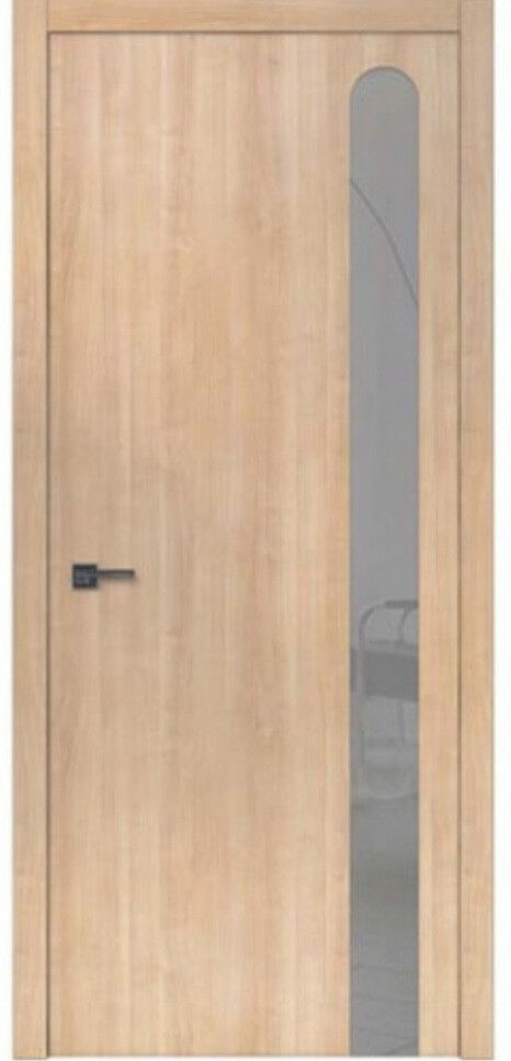 Двери межкомнатные Wakewood Forte clear 06 Тик светлый, стекло сатин