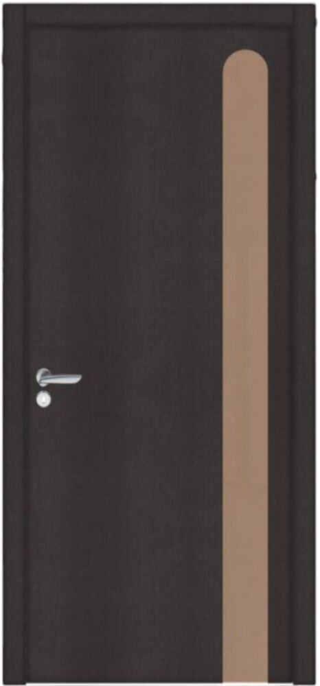Двери межкомнатные Wakewood Forte clear 06 Венге магия, стекло сатин