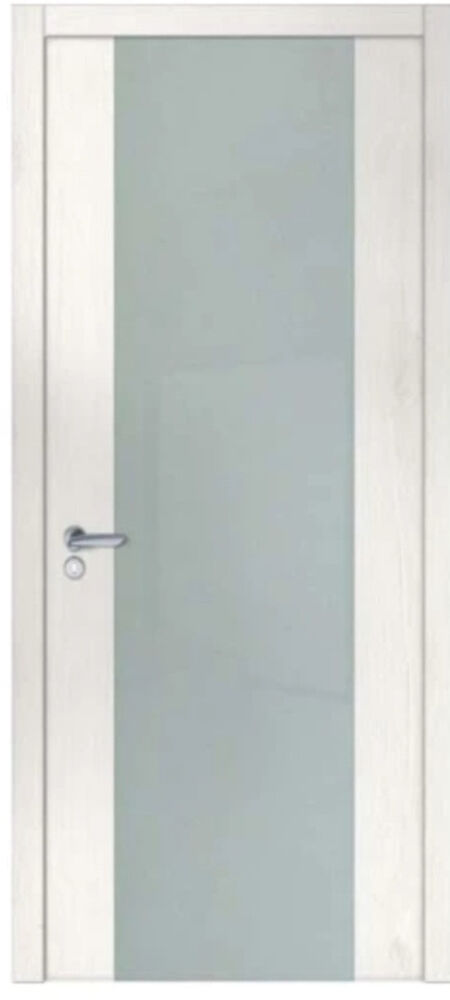 Двери межкомнатные Wakewood Forte clear 12 Ясень белый, стекло сатин