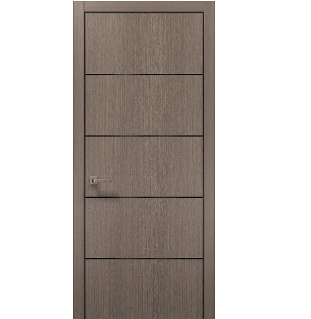 Двері міжкімнатні Папа Карло Plato PL-02 Дуб сірий ПП (глухі-щитові)