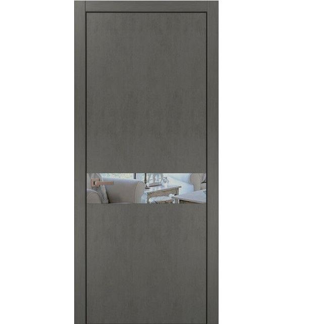 Двері міжкімнатні Папа Карло Plato PL-03 Бетон сірий ПП (глухі-щитові)
