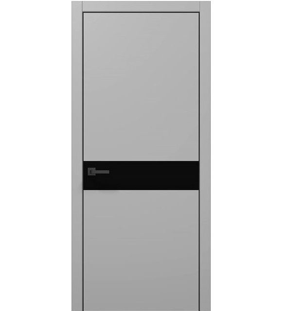 Двері міжкімнатні Папа Карло Plato PL-03 Світло-сірий супермат ПП (глухі-щитові)