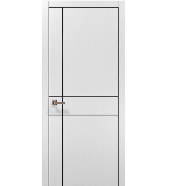 Двери межкомнатные Папа Карло Plato PL-30 Белый матовый ПП (глухие-щитовые)