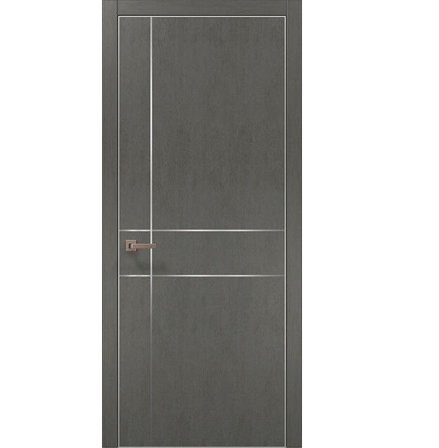 Двери межкомнатные Папа Карло Plato PL-30 Бетон серый ПП (глухие-щитовые)