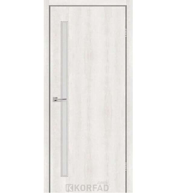 Двері міжкімнатні Korfad Express Corner Glass-03 Ясен шовковий (скло сатин)