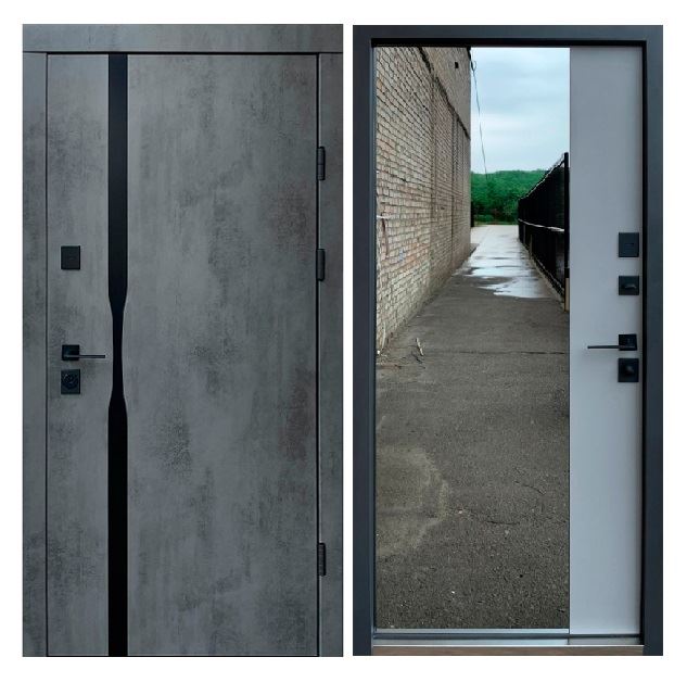 Входные двери в квартиру Qdoors Лаунж-Аk Ультра с зеркалом