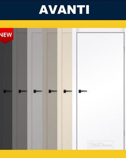 Крашенные межкомнатные двери StilDoors Avanti Бежевый RAL